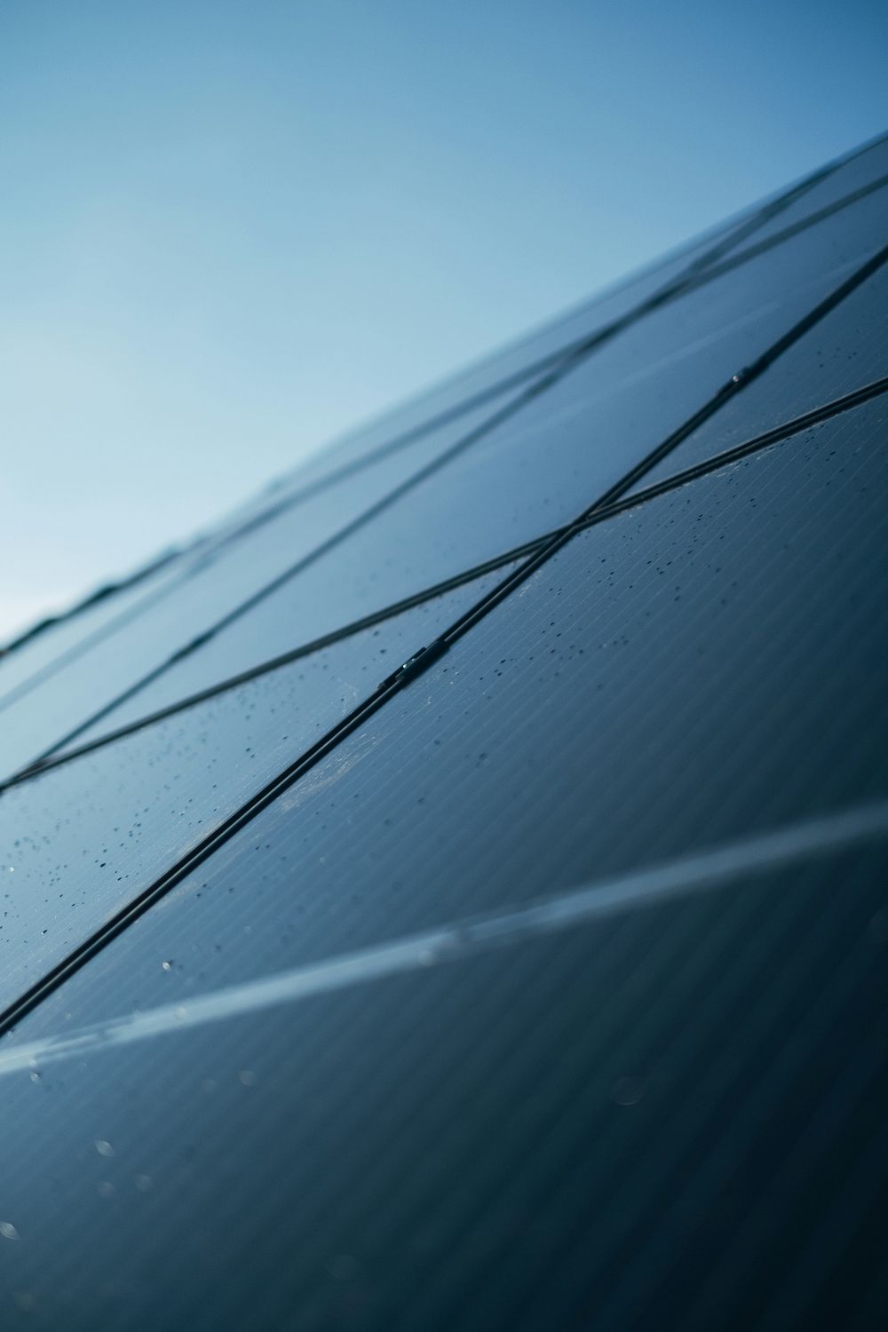 Close-up of a solar panel