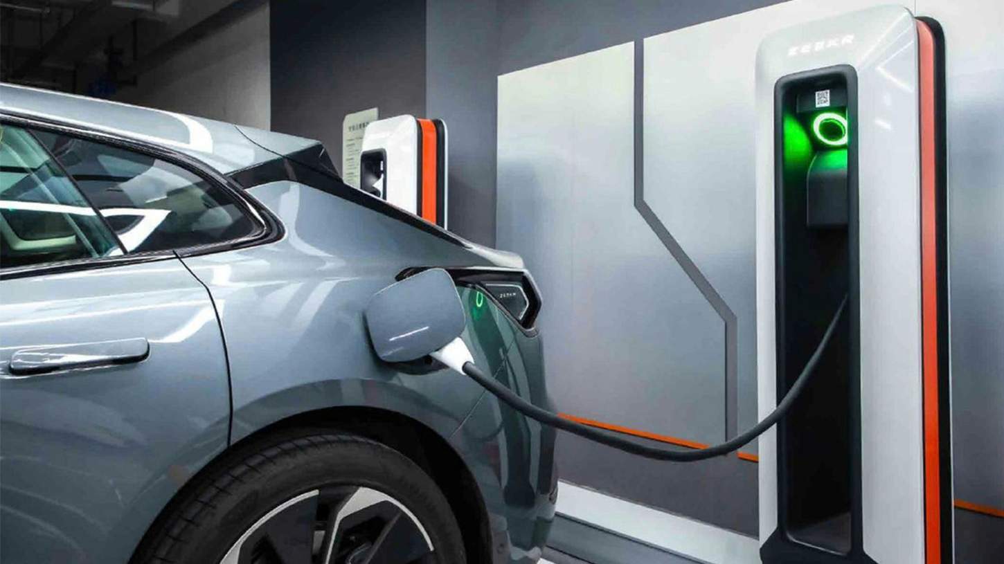 Electric vehicle charging at a charging station